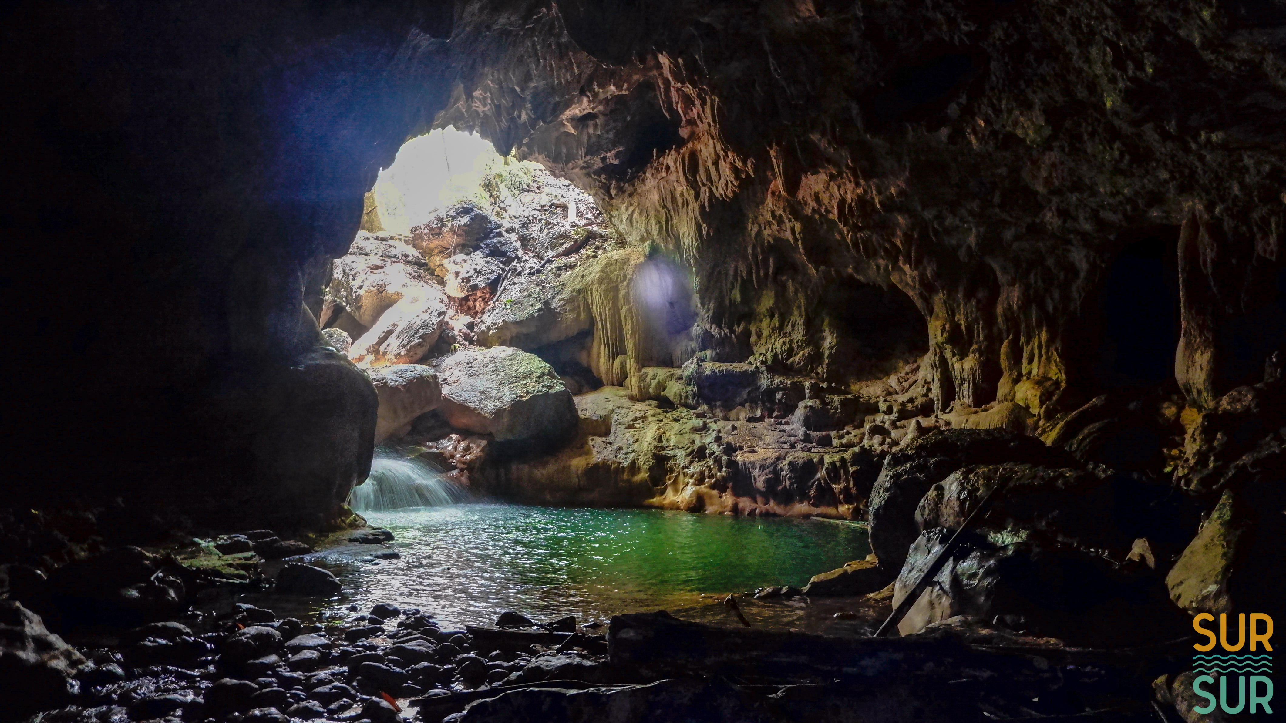 <b class="font-bara"><i class="bi bi-geo-fill h4"></i> PUTING BATO CAVE</b> <br/>Barangay San Isidro, Lianga, Surigao del Sur
